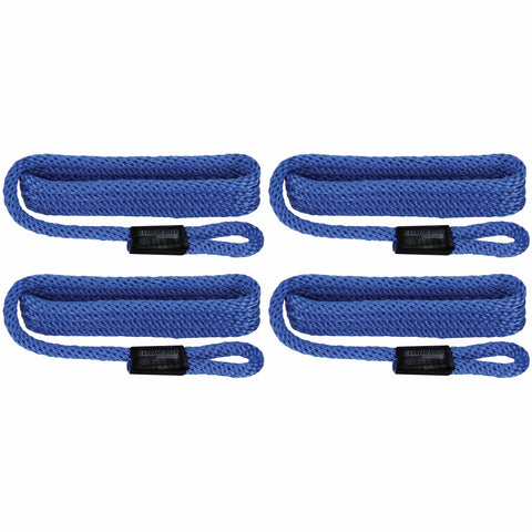 Extreme Max Qualifies for Free Shipping Extreme Max BoatTector MFP Fender Line 4-pk 3/8" x 5' Royal Blue #3006.3369