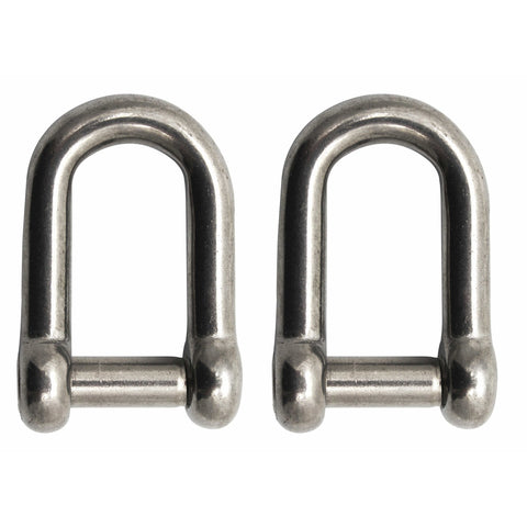 Extreme Max SS D Shackle with No-Snag Pin 1/2" 2-pk #3006.8402.2