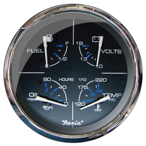 Faria Qualifies for Free Shipping Faria 5" Multi-Function Gauge Chesapeake Black SS #33762