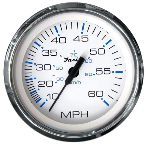 Faria Qualifies for Free Shipping Faria Chesapeake Stainless White Speedometer 0-60 MPH #33811