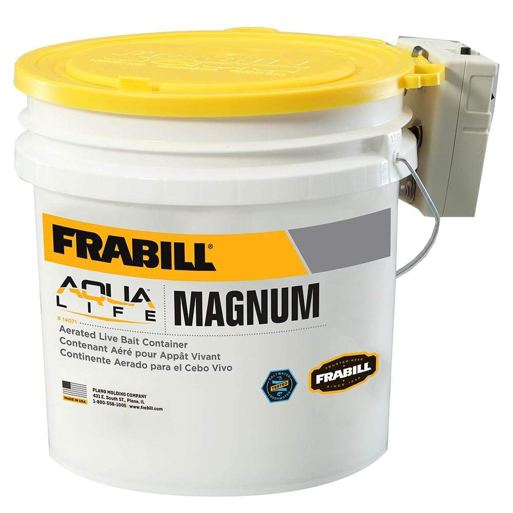 Frabill Qualifies for Free Shipping Frabill Magnum Bucket 4.25 Gallons with Aerator #14071