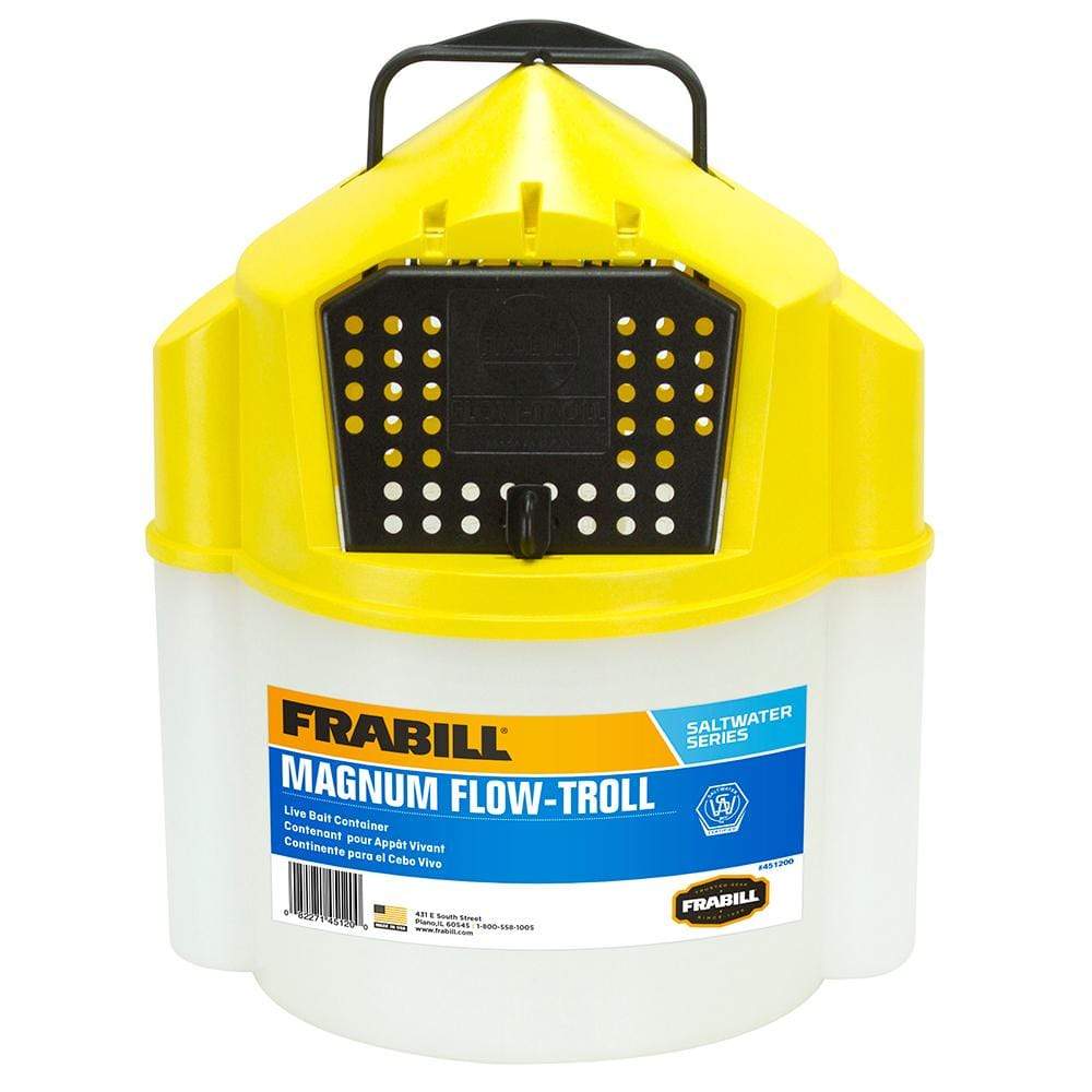 Frabill Qualifies for Free Shipping Frabill Magnum Flow Troll 10 Quart Shrimp Bucket #451205