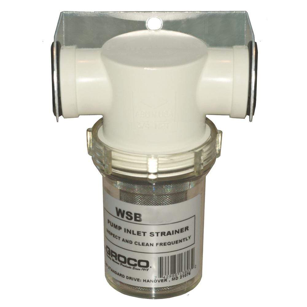 GROCO Qualifies for Free Shipping GROCO 1-1/4" Pump Strainer and Bracket Non-Metallic #WSB-1250-P