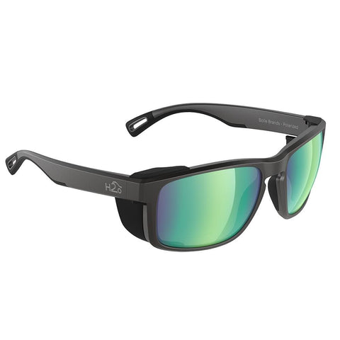 H2Optix Qualifies for Free Shipping H2Optix Reef Sunglasses Matt Black Brown Green Flash #H2008