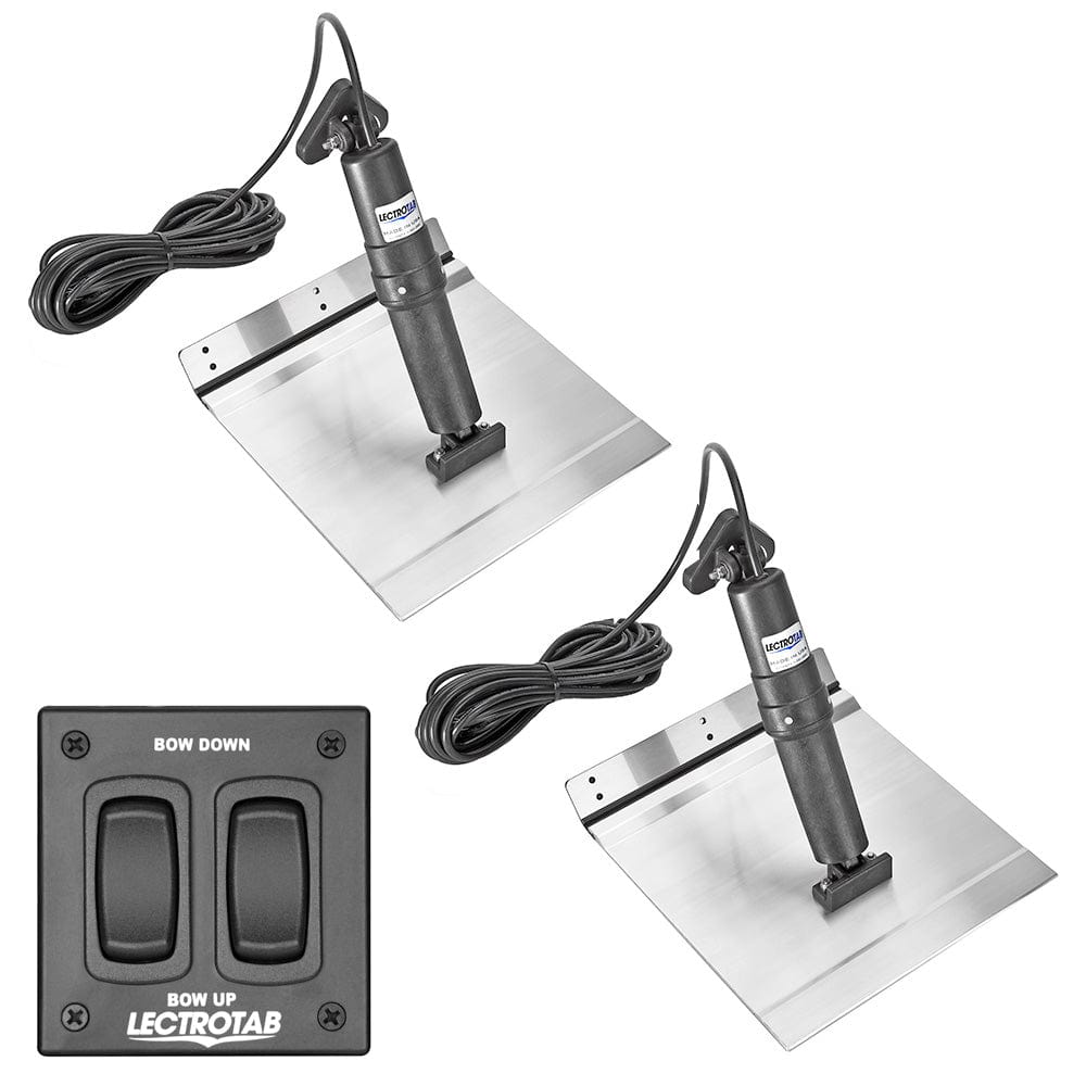 Lectrotab Qualifies for Free Shipping Lectrotab XKA 12x24 Aluminum Alloy Trim Tab Kit with Rocker #XKAF12X24A