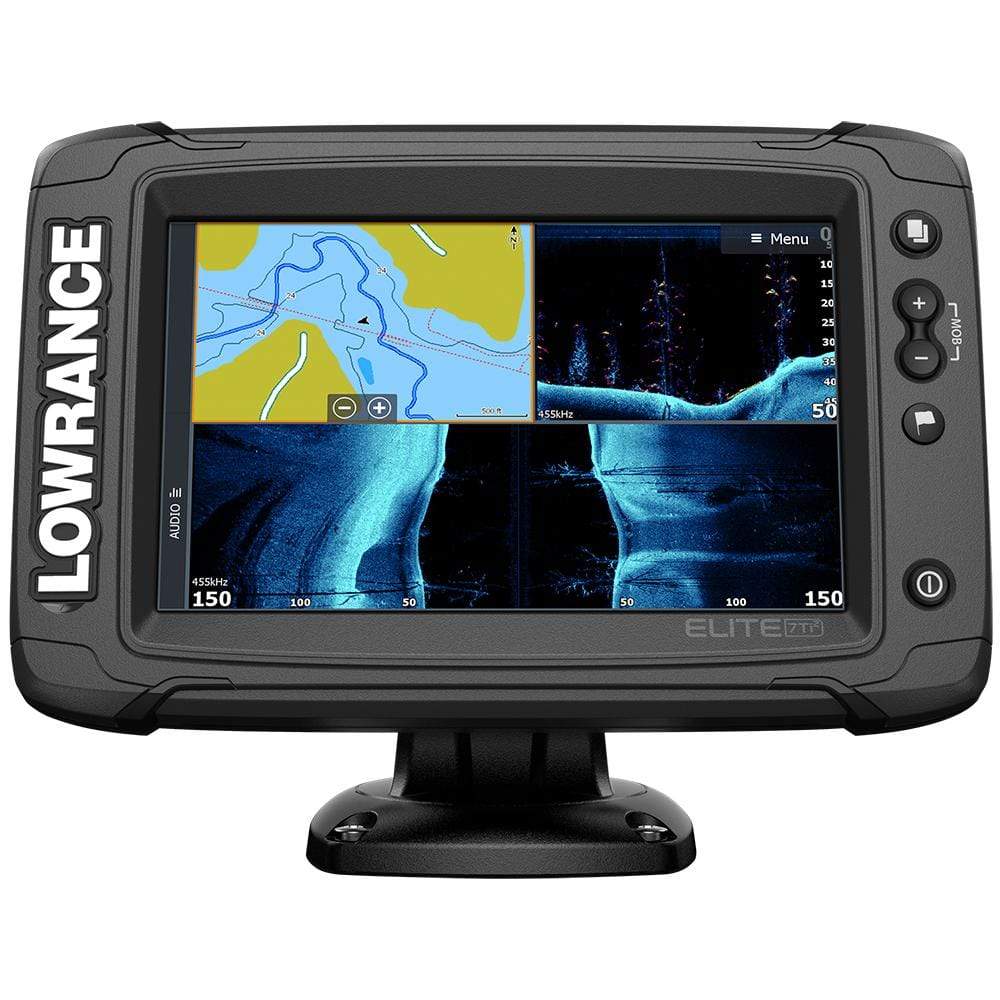 Lowrance Qualifies for Free Shipping Lowrance Elite-7 Ti2 Combo Ai 3 In 1 TM Ducer Nav+ Chart #000-14639-001