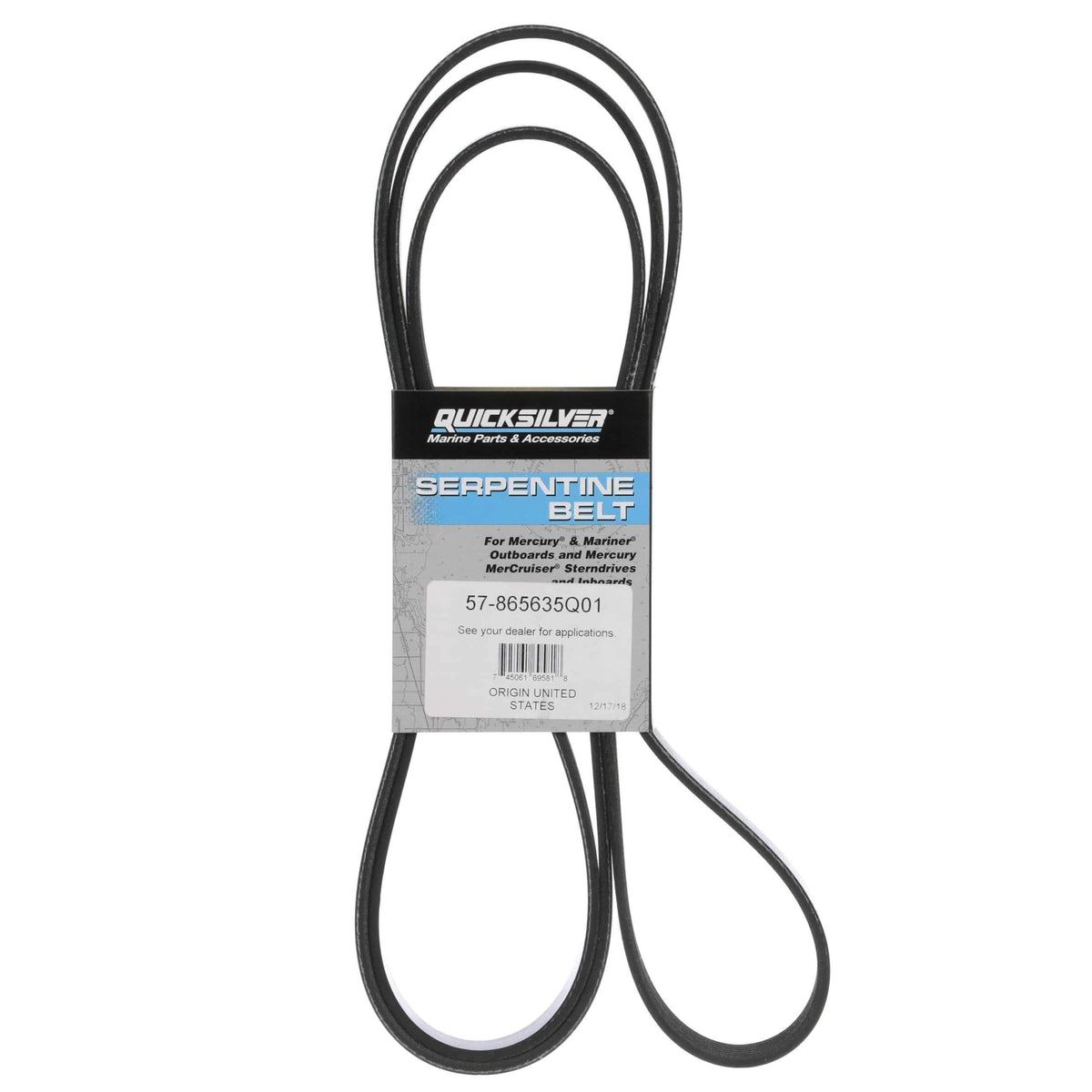 Mercury Marine Qualifies for Free Shipping Mercury Marine Serpentine Belt #57-865635Q01