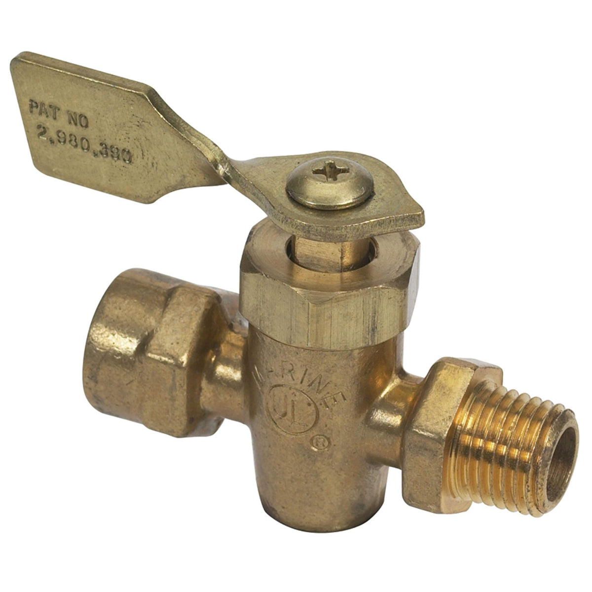 Moeller 1/4" Male Female Brass Shut-Off #033300-10