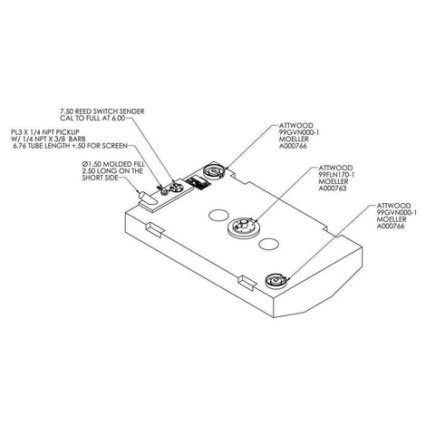 Moeller 29 Gallon Redi Fuel Tank #FTA001109BR