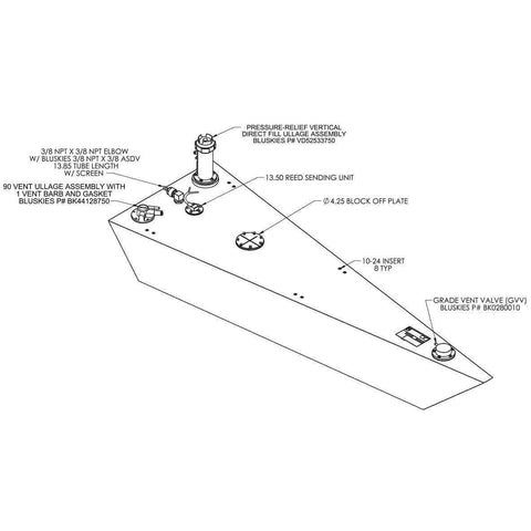 Moeller 32 Gallon Fuel Tank #FT001513BD