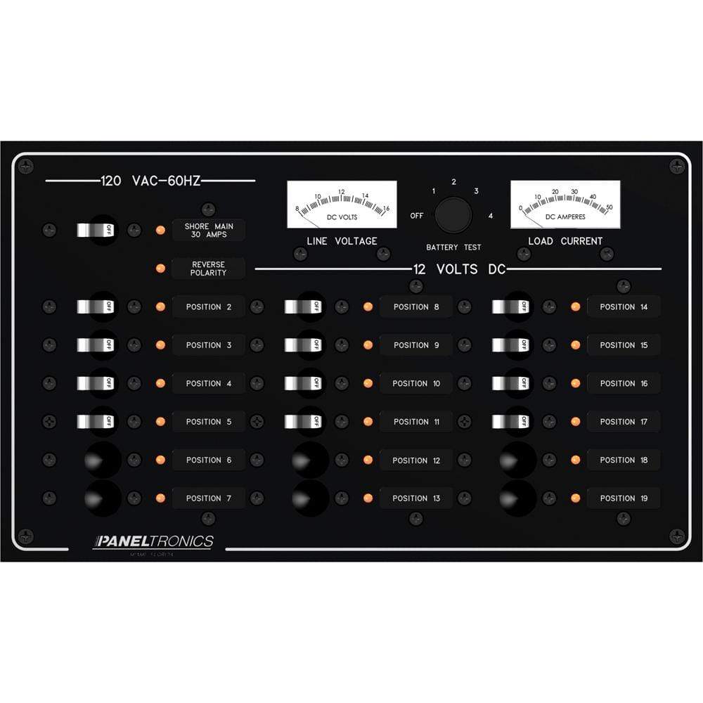 Paneltronics Qualifies for Free Shipping Paneltronics AC/DC 19-Position Circuit Breaker Panel with #9973410B