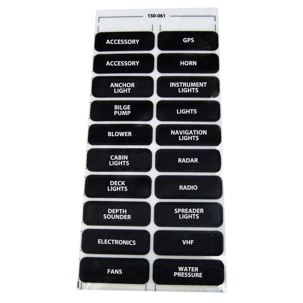 Paneltronics Qualifies for Free Shipping Paneltronics DC-20 Assorted Label Sheet #150-061