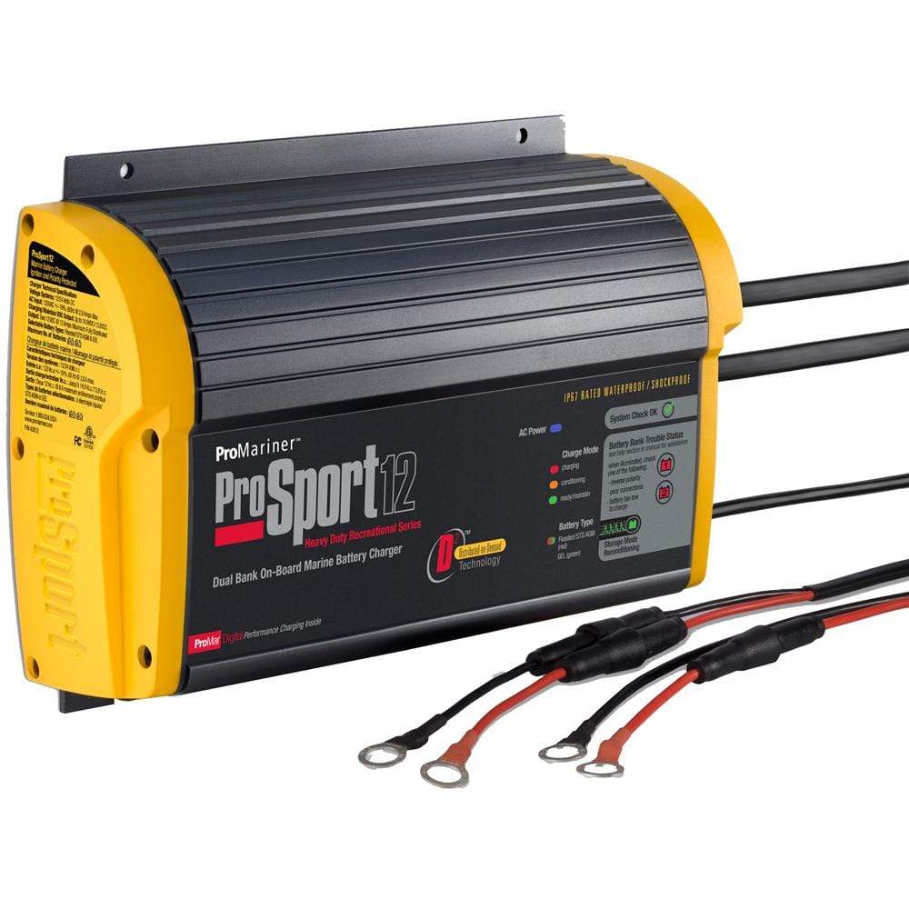 ProMariner Qualifies for Free Shipping ProMariner ProSport 12 Gen 3 12a 2-Bank Battery Charger #43012