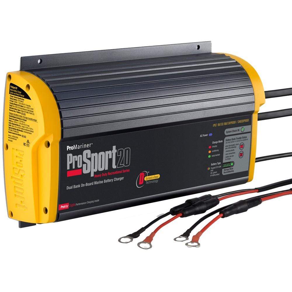 ProMariner Qualifies for Free Shipping ProMariner ProSport 20 Gen 3 20 Amp-2-Bank Battery Charger #43020