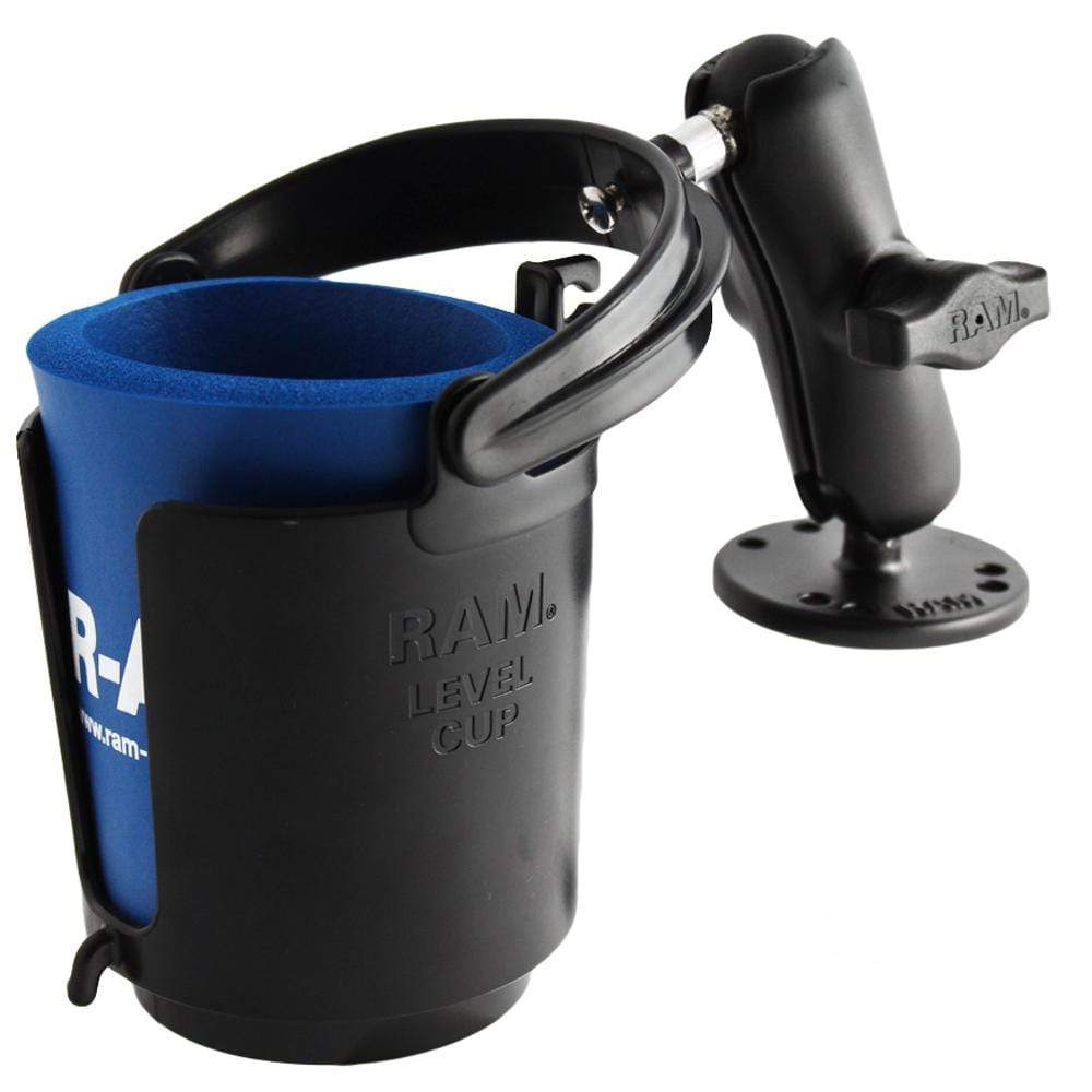 Ram Mounts Qualifies for Free Shipping RAM Drink Cup Holder with Surface-Mount #RAM-B-132U