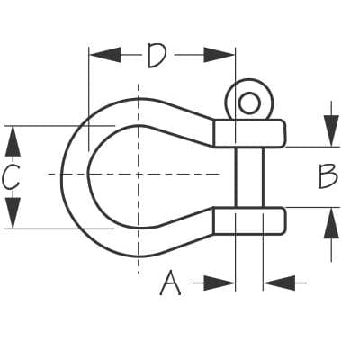 Sea-Dog Qualifies for Free Shipping Sea-Dog 1/2" Stainless Bow Shackle #147062-1