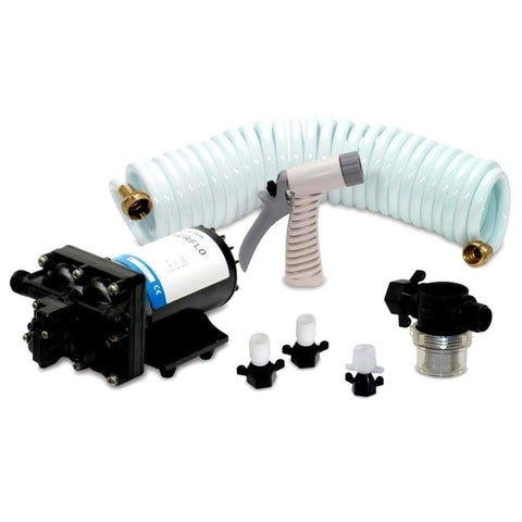 Shurflo Qualifies for Free Shipping Shurflo Blaster II Washdown Kit 25' Hose 12v 3.5 GPM #4338-121-E07