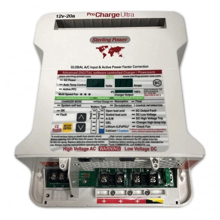 Sterling Power Qualifies for Free Shipping Sterling Power Pro Charge Ultra 12v 20a 3-Bank Charger #PCU1220