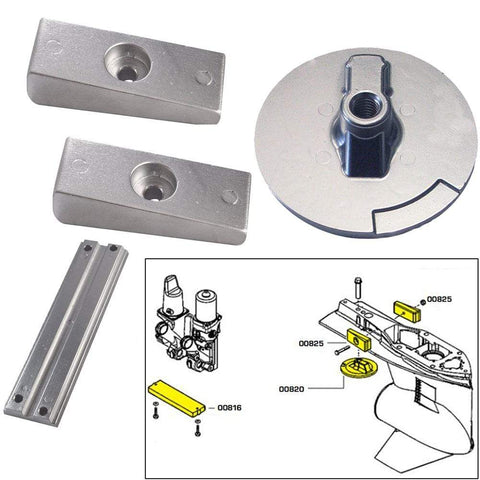 Tecnoseal Qualifies for Free Shipping Tecnoseal Anode Kit Verado 4 with Hardware Magnesium Polybag #20814MG