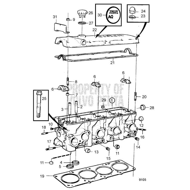 Volvo Penta Qualifies for Free Shipping Volvo Penta Bolt Head #1306341