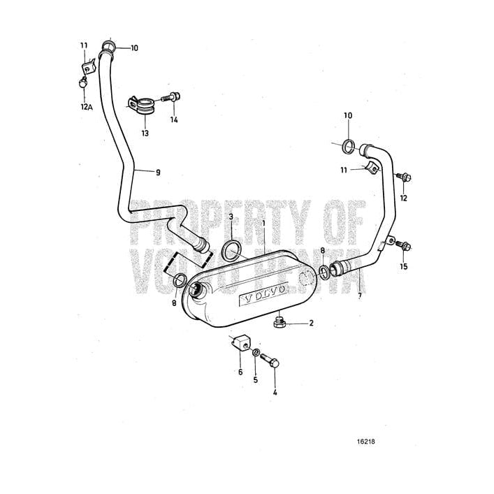 Volvo Penta Qualifies for Free Shipping Volvo Penta Diesel Coolant Pipe #849672