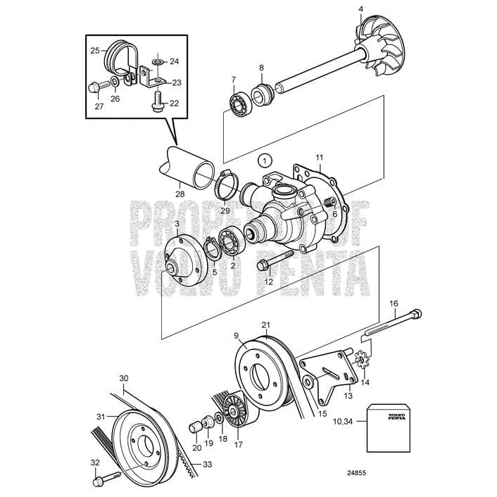 Volvo Penta Qualifies for Free Shipping Volvo Penta Diesel Pulley #3580971