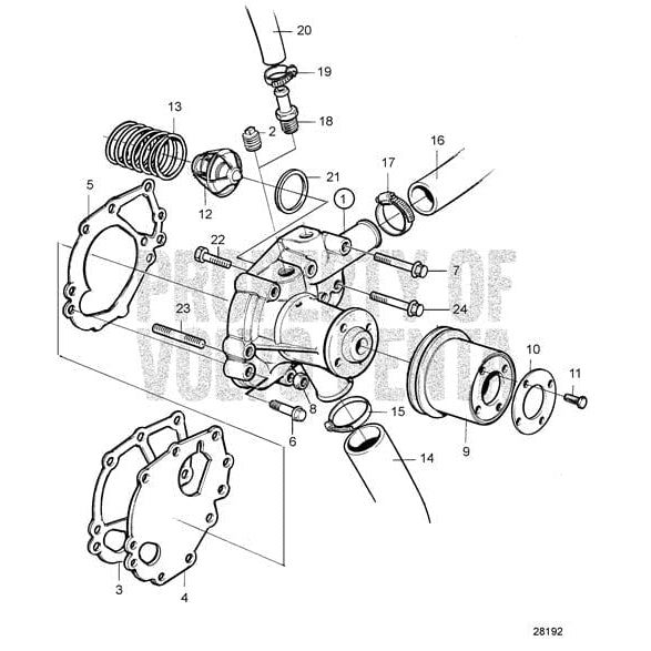 Volvo Penta Qualifies for Free Shipping Volvo Penta Diesel Water Pump #3580363