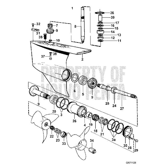 Volvo Penta Truck Freight - Not Qualified for Free Shipping Volvo Penta Dpxa 1.59 to 1 #3869043