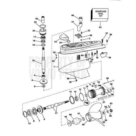 Volvo Penta Oversized - Not Qualified for Free Shipping Volvo Penta Gear Housing #3854379