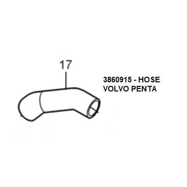 Volvo Penta Qualifies for Free Shipping Volvo Penta Hose #3860915