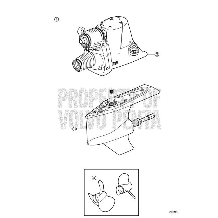 Volvo Penta Truck Freight - Not Qualified for Free Shipping Volvo Penta Lower Gear #3860242