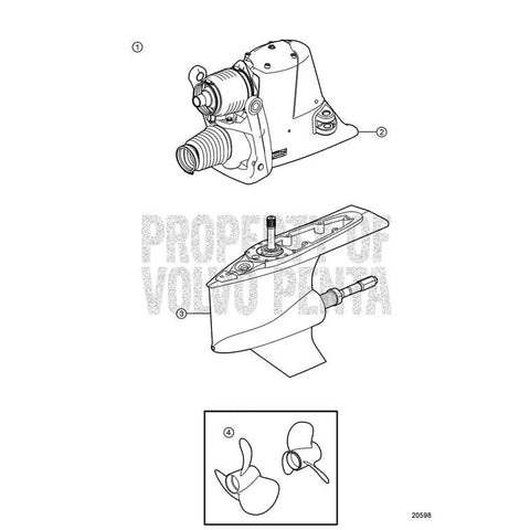 Volvo Penta Truck Freight - Not Qualified for Free Shipping Volvo Penta Lower Gear #3860242