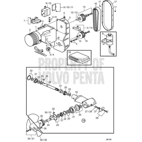 Volvo Penta Qualifies for Free Shipping Volvo Penta Propeller Bow Thruster RH #41100698