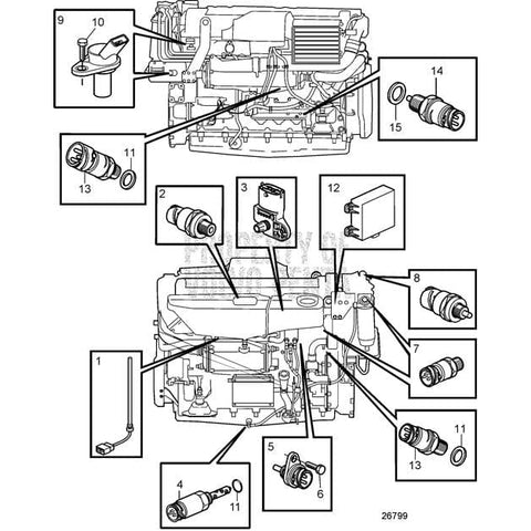 Volvo Penta Qualifies for Free Shipping Volvo Penta Sensor #1077574