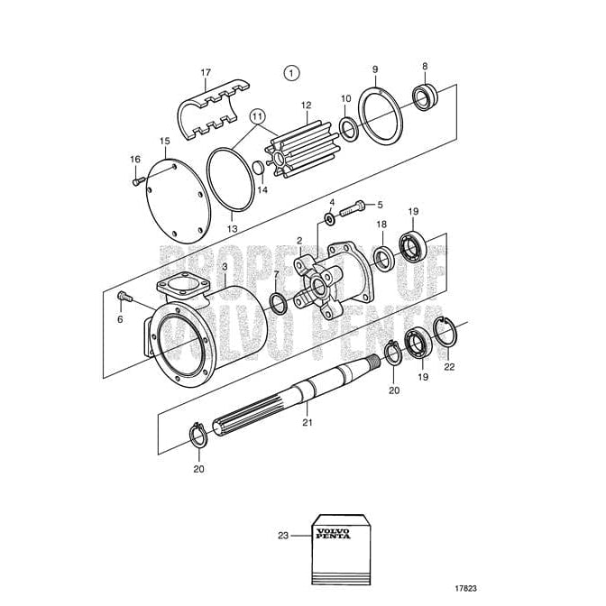 Volvo Penta Qualifies for Free Shipping Volvo Penta Water Pump Cover #3830662