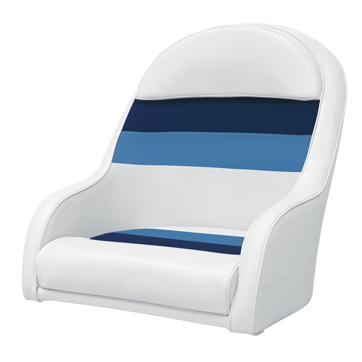 Wise Oversized - Not Qualified for Free Shipping Wise Captain's Bucket Seat White/Navy/Blue #8WD120LS-1008