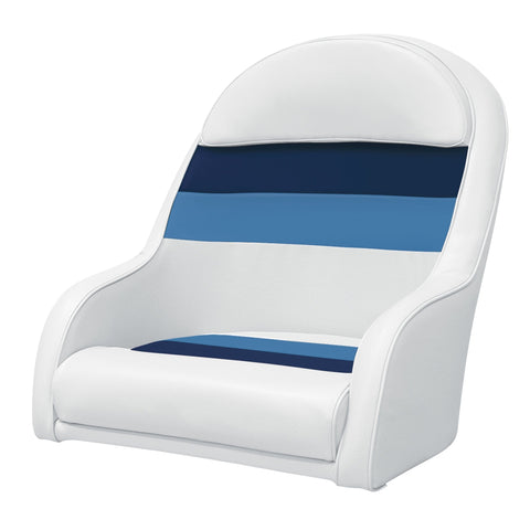 Wise Oversized - Not Qualified for Free Shipping Wise Captain's Bucket Seat White/Navy/Blue #8WD120LS-1008